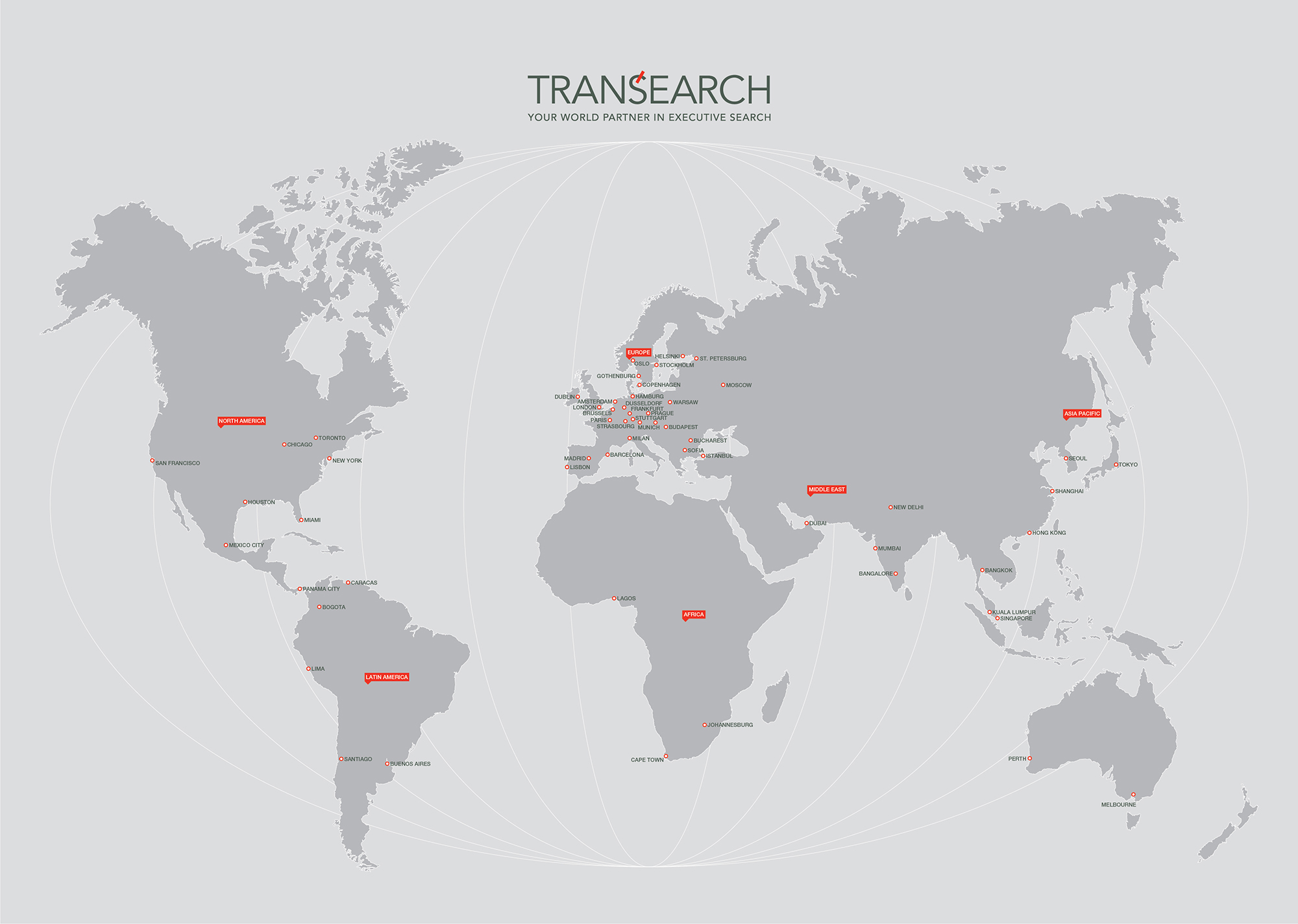 TRANSEARCH International worldwide locations